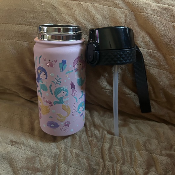 Sweat Mermaids🧜‍♀️14OzKids👧🏻Insulated Stainless Steel Water💦Bottle wStrawLid - Picture 7 of 10